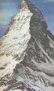 william r clark matterhorn ansags lange omojligt att bestiga trots att det ar ca 300 meter lagre an mont blanc. painting